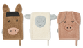 Liewood - Sylvester Farm Washcloth 3-Pack - Pale tuscany mix