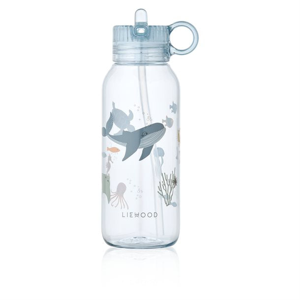 Liewood - Paul spisesæt 4 stk// Cat rose blush, Liewood - Vivi printed silikone spisesæt - Peach sea shell mix