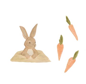 Thats Mine Wall Stickers   Bunny And Carrots