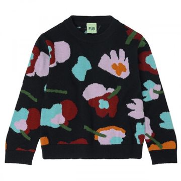 Fub - Jaquard Sweater - dark navy