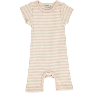 MarMar - Plain Summer Rompy Modal - Rose/Off-White
