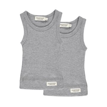 MarMar - Baby Sleeveless 2-pack - Grey Melange