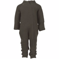 Mikk-Line - Wool Baby Suit // Black Olive