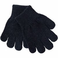 Mikk-Line - Strik handsker med uld  - Antrazite