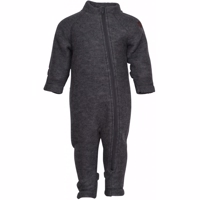 Mikk-Line - Wool Baby Suit // Anthracite Melange