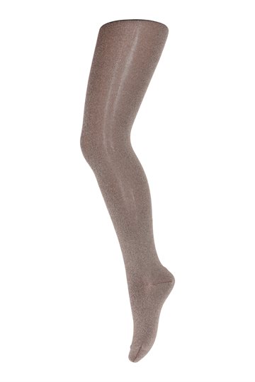 MP Denmark -  Glitter strømpebukser //Brown sienna 