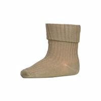 MP bomulds rib babystrømper // Safari Green