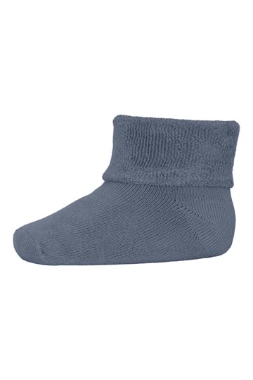 MP bomuld babystrømpe // Stone blue