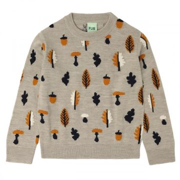 Fub - Jaquard Sweater - oat melange