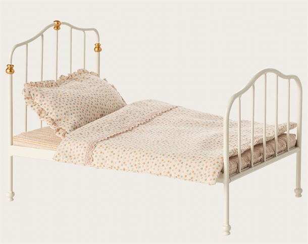 Vintage bed, Mouse - Off white