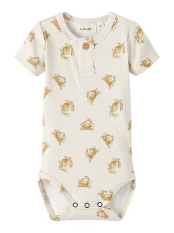 Lil' Atelier - BABY Geo SS slim body - Turtledove-crab 