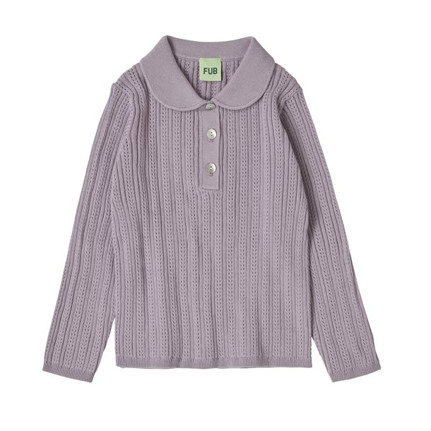 Fub - Pointelle Blouse - heather