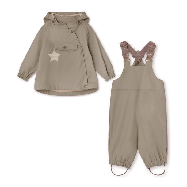 Mini A Ture - MATWAINIS rain set. GRS - Grey brown
