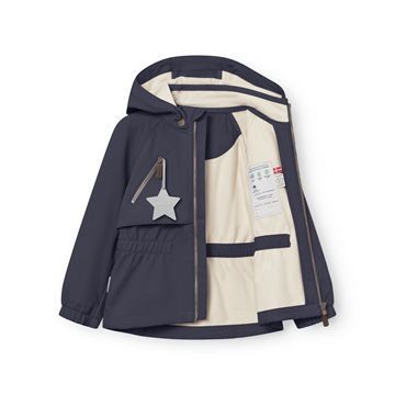 Mini A Ture - MATALGEA softshell jacket. GRS - Ombre blue