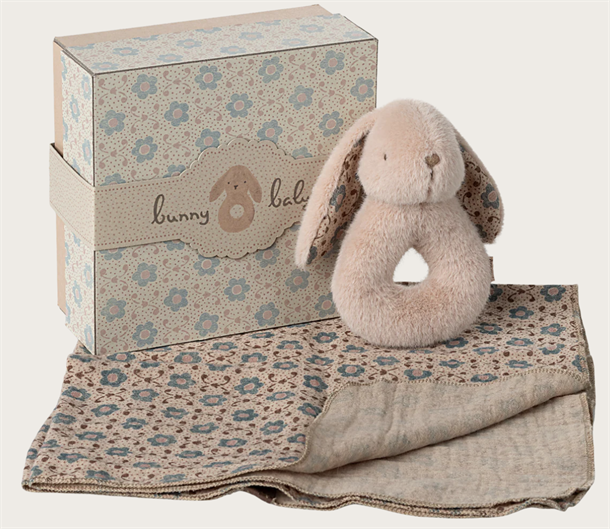 Bunny rattle set - Powder