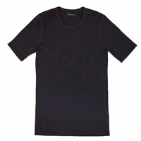 Joha - Kortærmet T-shirt til mænd (merinould) // Black