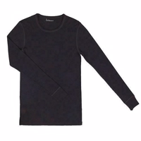 Joha - Langærmet T-shirt til mænd (merinould) // Black