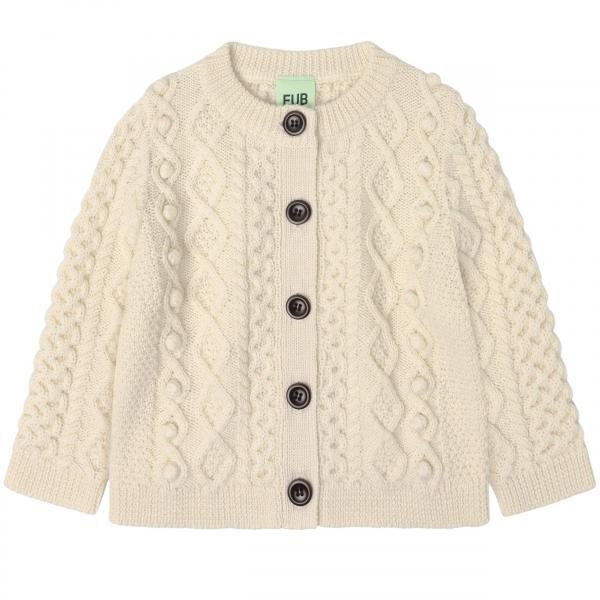 Fub - Baby Aran Cardigan - ecru