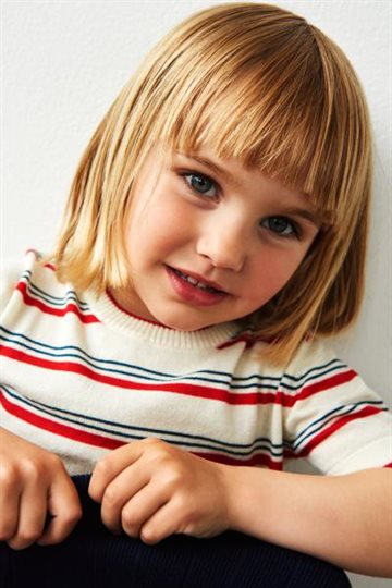 Fub - Striped T-shirt - ecru/red