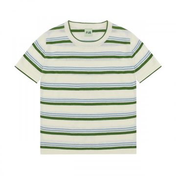 Fub - Striped T-shirt - ecru/pine