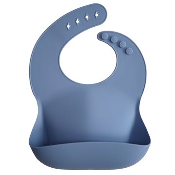 Mushie Silikone hagesmæk  - Powder Blue