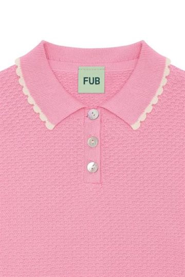 Fub - Pique Oversize Polo - candy