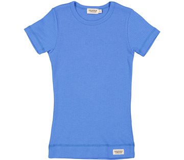 MarMar - MarMar Plain Tee SS Modal med knapper - Vivid Blue
