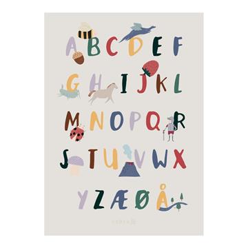 Sebra Plakat - alfabet A- (DA) - Pixie, Dragon FSC Mix