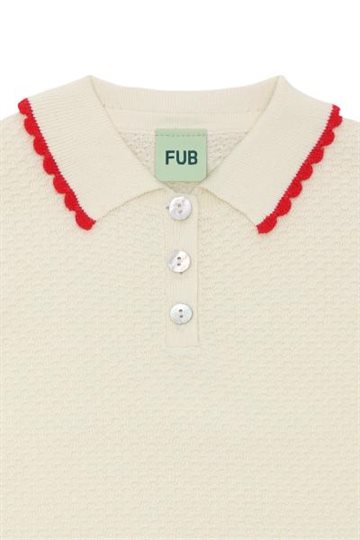 Fub - Pique Oversize Polo - ecru