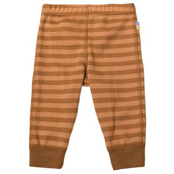 Joha - Merino uld leggings//brun stribet