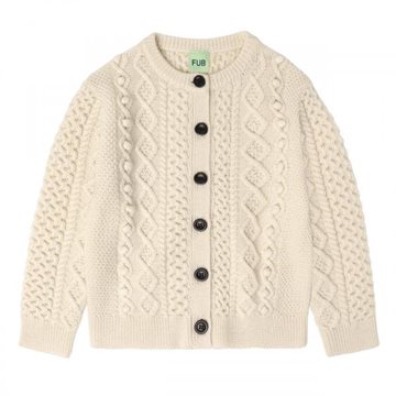 Fub - Aran Cardigan - ecru