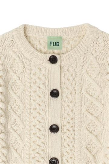 Fub - Aran Cardigan - ecru
