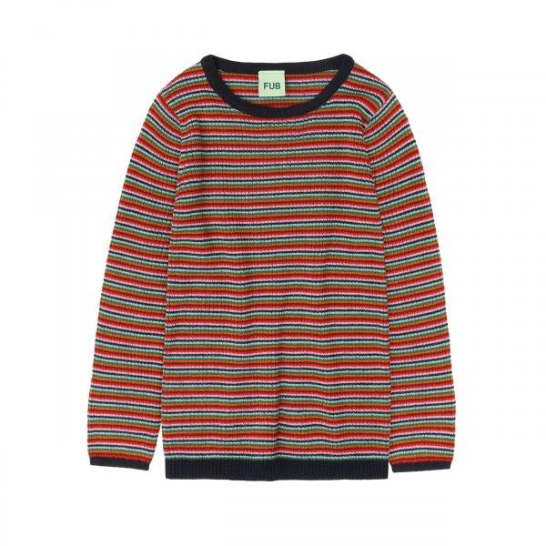 Fub - Rib Blouse - multi stripe