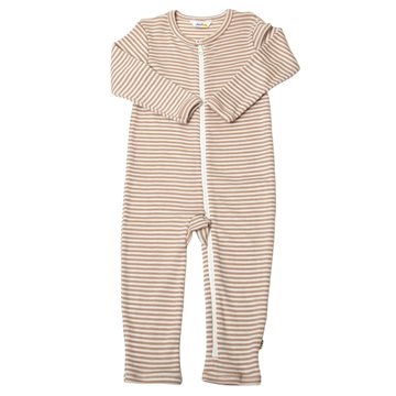 Joha - Jumpsuit i uld og silke med strib