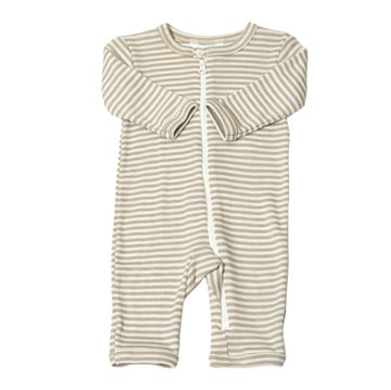 Joha - Jumpsuit i uld og silke med strib