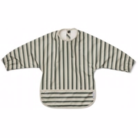 Liewood - Merle Spiseforklæde - Stripe: Garden gren/sandy/ dove blue