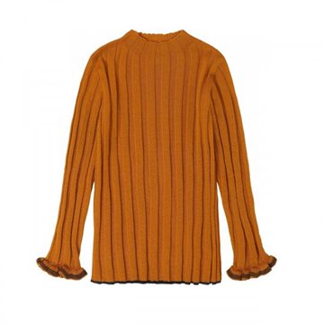 Fub - High Neck Blouse - burnt amber