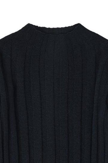 Fub - High Neck Blouse - dark navy