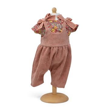 Mamamemo - Dukke Overalls med sløjfe 45 cm // Rosa
