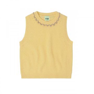 Fub - Lambswool Vest - wheat