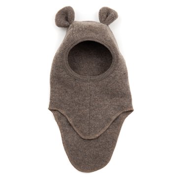 Huttelihut - TEDDY Elefanthue i uld fleece - M. Brown 