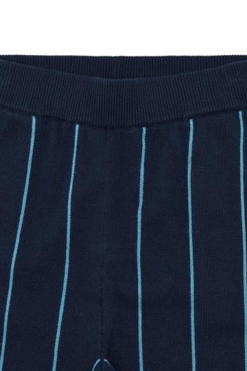 Fub - Striped Pants - dark navy/sea