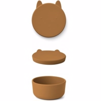Liewood - Charlot snackboks (stor) - Rabbit Mustard