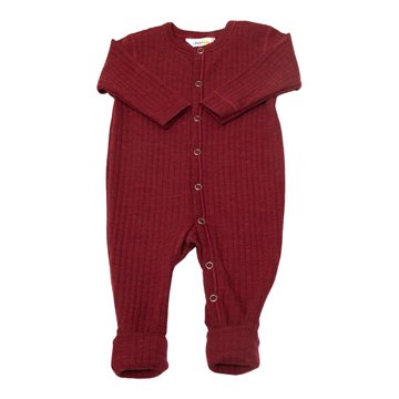 Joha - Nightsuit 2in1 foot Basic (uld) - Bordeaux