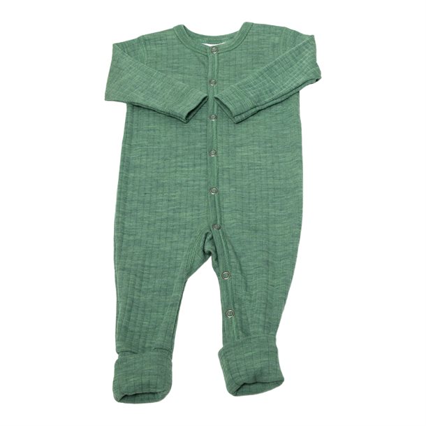 Joha - Nightsuit 2in1 foot Basic (uld) - Green