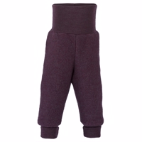 Engel - Uld baby bukser//Purple Melange