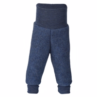 Engel - Uld baby bukser//Blue Melange