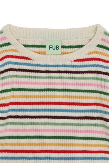 Fub - Rib Blouse - multi stripe