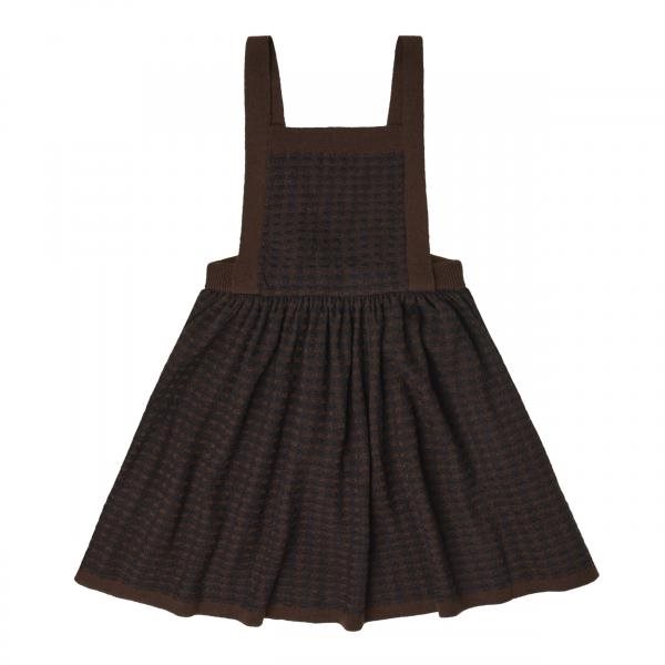Fub - Checked Spencer - mocca/dark navy
