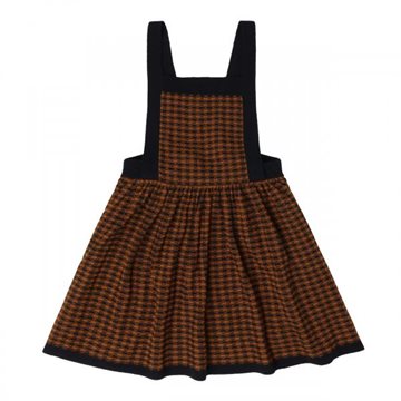 Fub - Checked Spencer - dark navy/burnt amber